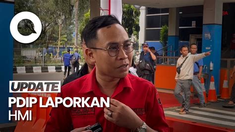 Pdip Laporkan Hmi Yang Bakar Bendera Partai Saat Unras Bela Rocky Gerung