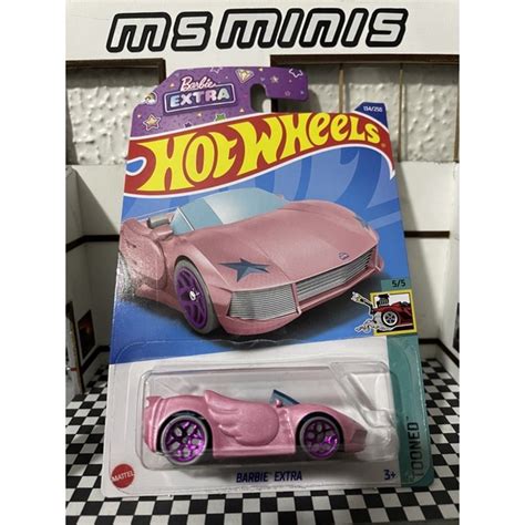 Hot Wheels Barbie Extra Variação Cor Rosa 2022 Hw Tooned Shopee Brasil