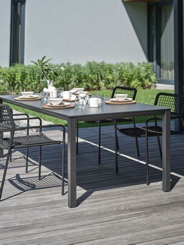 Gartentisch Langet B Xl Schwarz Jysk