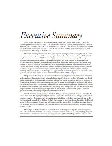 22 Best Executive Summary Templates And Samples Pdf Doc