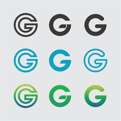 font  design  corporate letter logo set  vector art