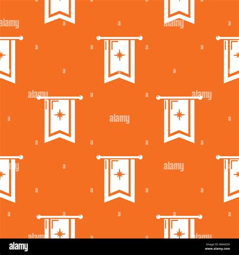 Knight Flag Pattern Vector Orange Stock Vector Image And Art Alamy