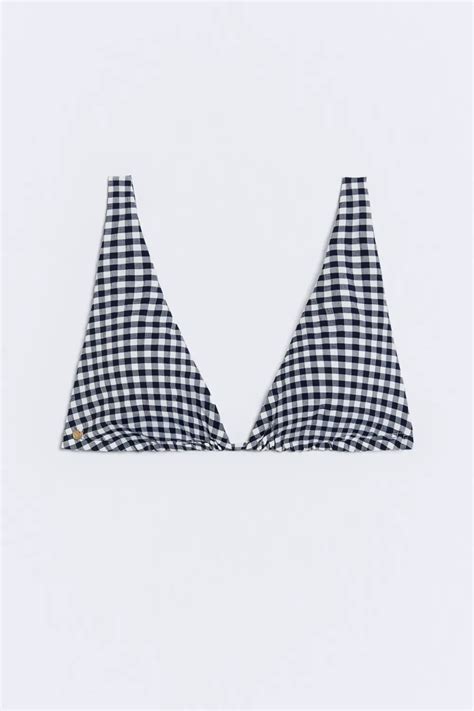 Braguita Bikini Cuadros Azul Vichy EseOese