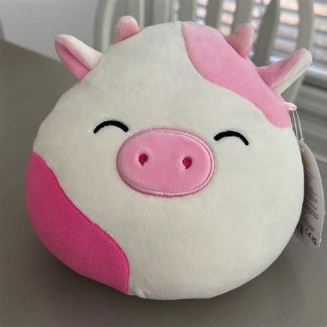 Squishmallows Toys Squishmallow Caedyn The Cow 8 Pink And White Poshmark