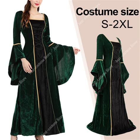 Vrouwen Middeleeuwse Renaissance Jurk Cosplay Kostuum Plus Size