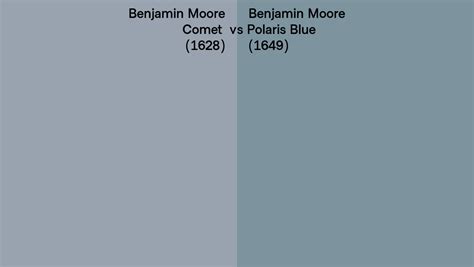 Benjamin Moore Comet Vs Polaris Blue Side By Side Comparison