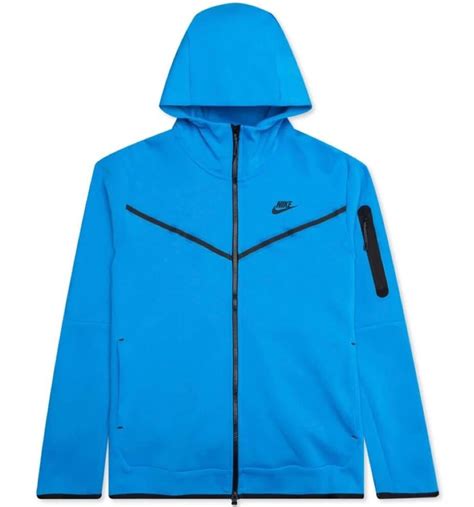 Nike Tech Fleece Full Zip Hoodie Light Photo Blueblack Ca