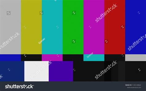 Test Pattern Smpte Color Bars Ntsc Stock Illustration 1145149022 ...