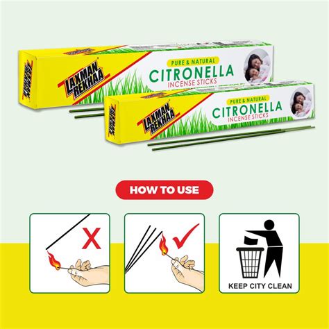 Citronella Natural Incense Sticks Fragrance Agarbatti Midas Hygiene