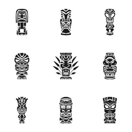 An Image Of Native Art Symbols In Black And White Stock Photo Royalty