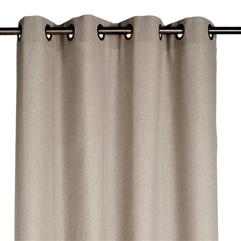 Rideau Tamisant Metis Coton Beige H 260 X L 135 Cm Leroy Merlin