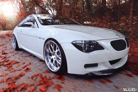 Gorgeous White BMW M6 With Black Lip and ADV1 Custom Wheels | CARiD.com Gallery