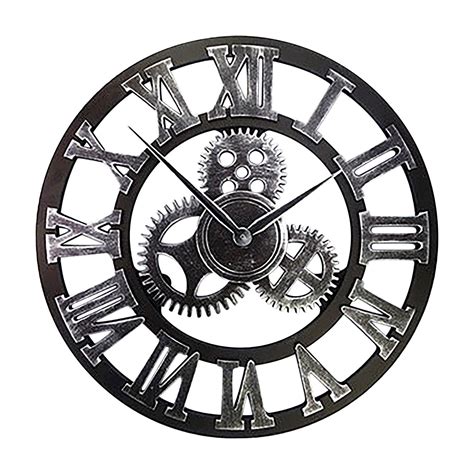 12 Inch Wall Clock, Industrial Steampunk Gear Clocks for Walls, Wall ...