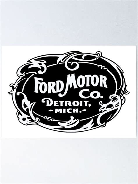 "First Ford Logo 1903 Automobilia" Poster by havens-heavenly | Redbubble