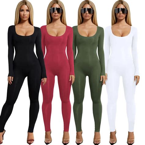 2019 Jumpsuits For Women Sexy Black Bodycon Jumpsuit Women Slim Skinny Jumpsuit Romper Trousers