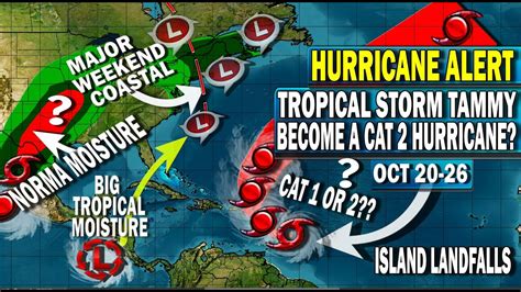 Tropical Storm Tammy Grow To Hurricane Landfall In Caribbean Islands