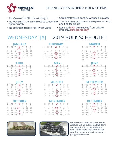 Bulk Garbage Pick Up Schedule Deni Nannie