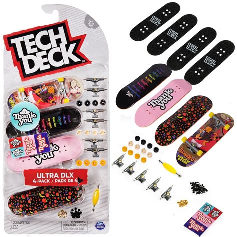 Tech Deck zestaw deskorolek Ultra DLX 4 pack Fingerboardów Thank you