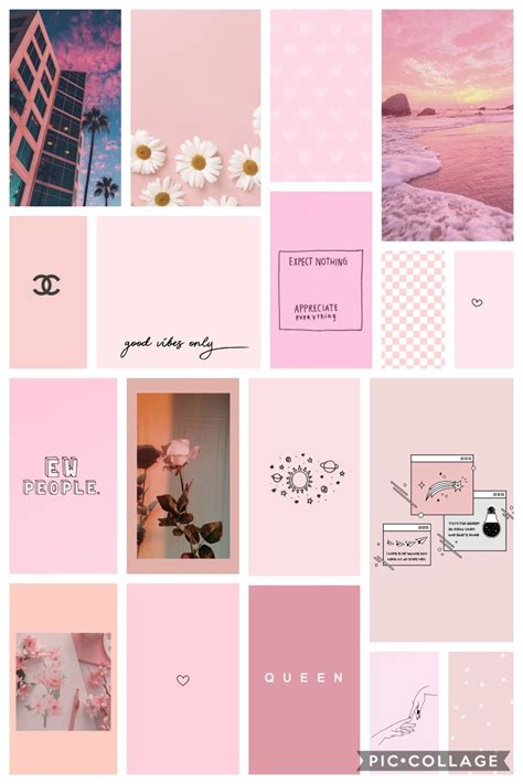 Aesthetic Pink Collage Imagenes Para Decorar Cuadernos Pegatinas Para Imprimir Gratis