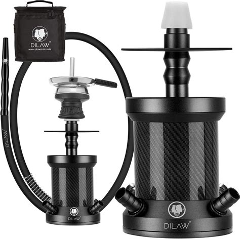 Dilaw Turtle X Carbon Shisha Aluminium Cm Hookah To Go Anschl Sse