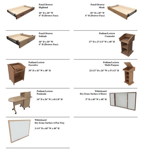 Supplemental Furniture Accessories Utah Correctional Industries