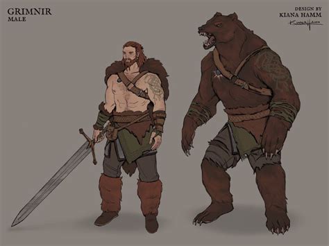 Pin By Sheverbr Reverso On Conceitos De Personagens Bear Character Design Fantasy Character