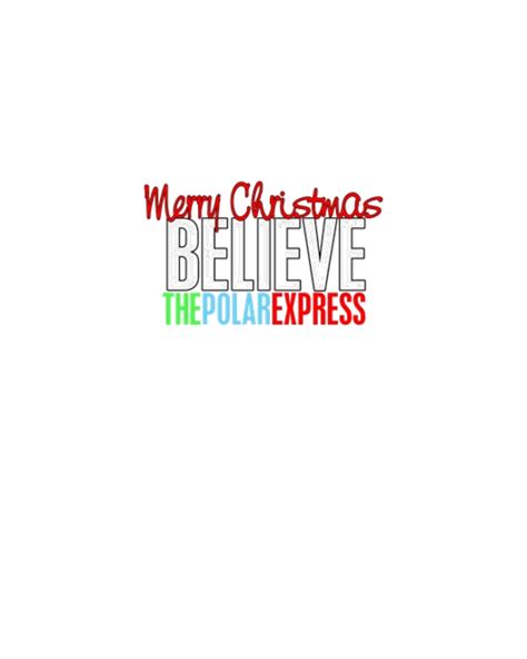 The Polar Express Believe T-Shirt