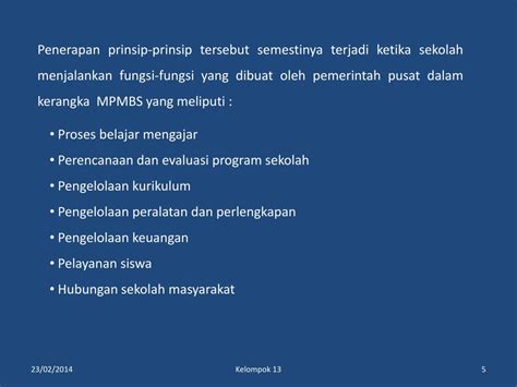 Ppt Prinsip Prinsip Manajemen Berbasis Sekolah Dan Manajemen Peserta