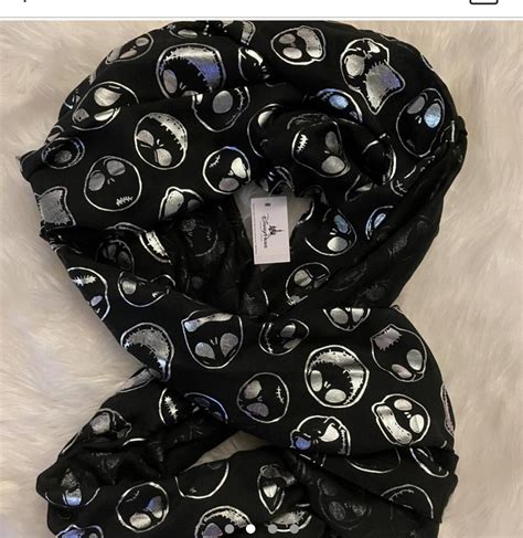 Disney The Nightmare Before Christmas Jack Skellington Infinity Scarf New