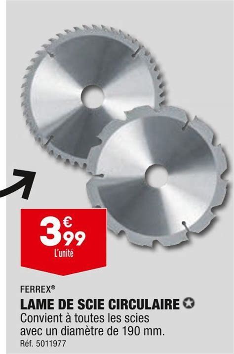 Promo Ferrex Lame De Scie Circulaire Chez ALDI