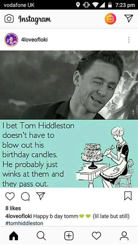 Tom Hiddleston - Birthday - 9 February 2019 Tom Hiddleston Birthday ...