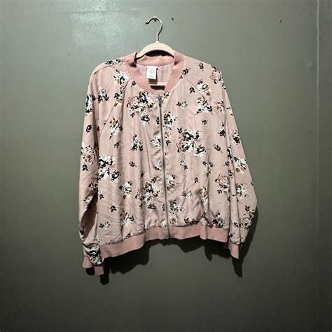 Floral Satin Bomber Jacket Gem