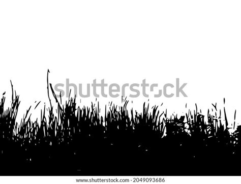 Black Grass Silhouette Vector Illustration Stock Vector Royalty Free 2049093686 Shutterstock