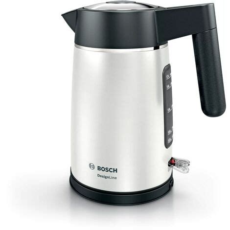 Bosch Designline Wasserkocher L W Schwarz Silber