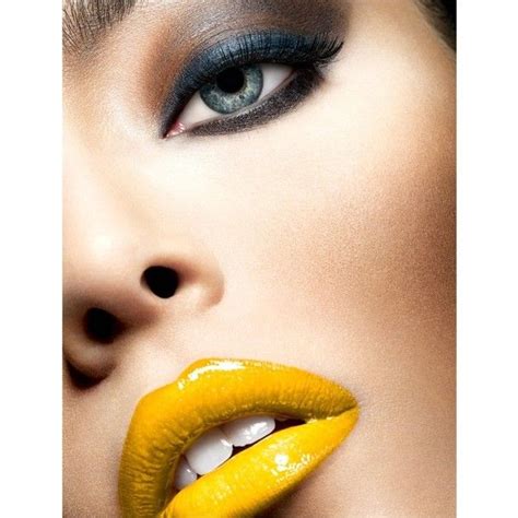 Neon Yellow Liked On Polyvore Yellow Lipstick Beautiful Makeup Lipstick