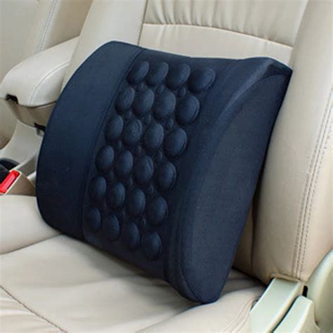 Electric Massage Lumbar Cushion For Car Office Seat Support Rest Back Pillow Chair Waist Sofa