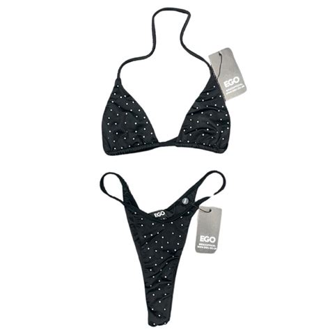 Fashion Nova Swim Nwt Diamond Rhinestone Bikini Set Poshmark