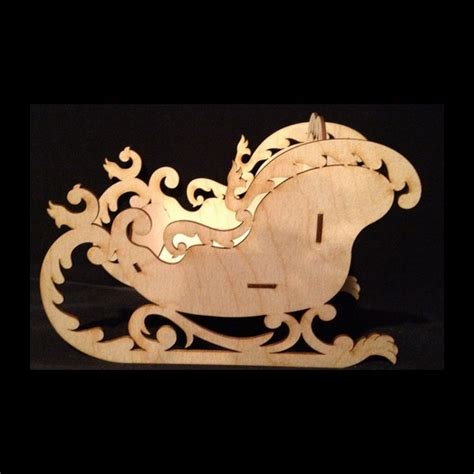 Santa Sleigh Wooden