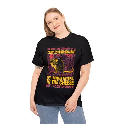 Faithful To The Cheese Japanese Horror Rat T Shirt Walmart