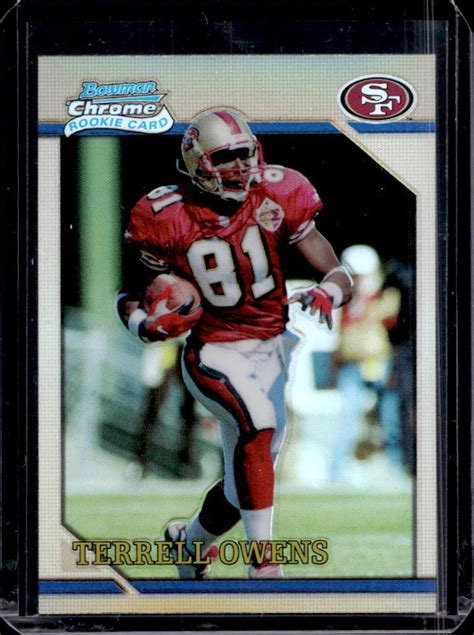 Bowman Chrome Terrell Owens Refractor Rookie Rc Brc Ers Ebay