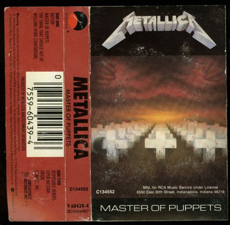 Metallica – Master Of Puppets (RCA Club, Cassette) - Discogs