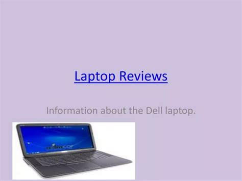 PPT - Laptop Reviews PowerPoint Presentation, free download - ID:598290