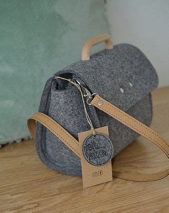 Mała szara filcowa torebka Felt Wood II limitowa felt label Archiwum