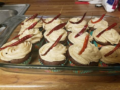 Cinco De Chili Chocolate Cupcakes With Chili Cream Cheese Frosting