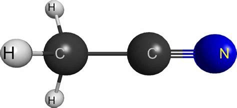 Chemical structure of acetonitrile. | Download Scientific Diagram