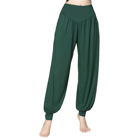 Pantalon de yoga Femme Pantalon de Yoga Fluide Poches latérales Sarouel