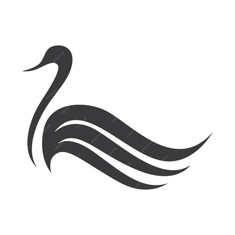 Premium Vector Swan Icon Template Vector Illustration