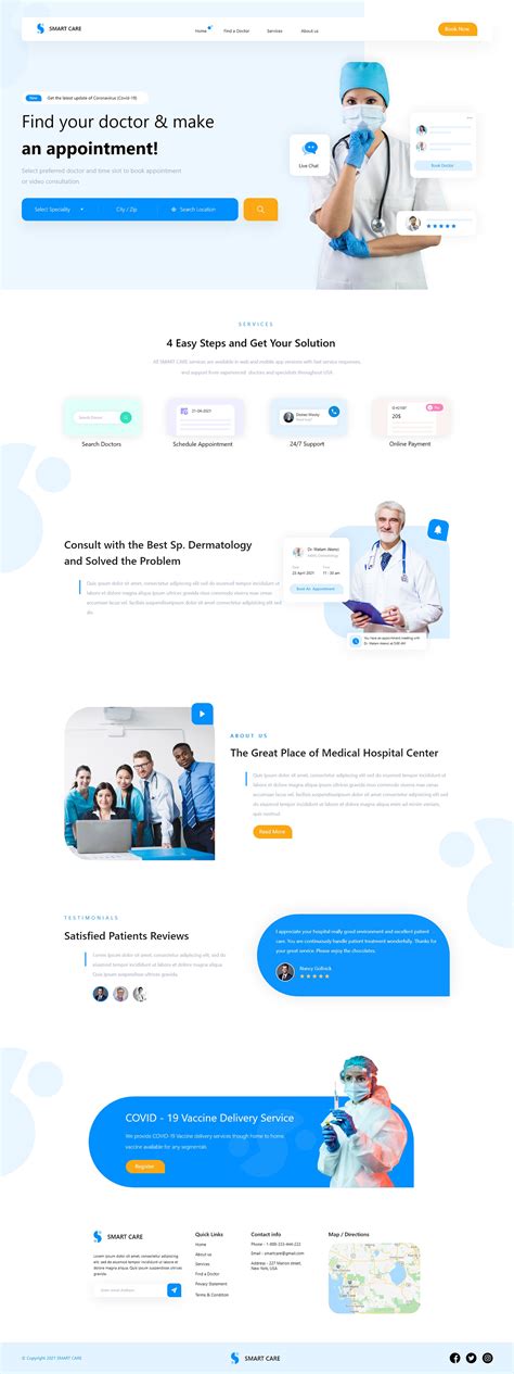 Doctor Appointment Landing Page Design On Behance