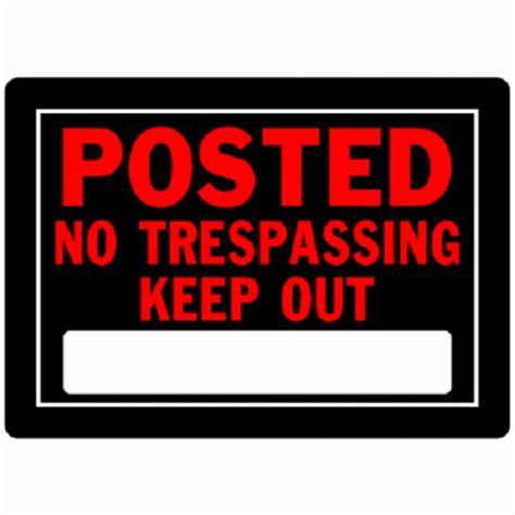 Hillman 840141 10 X 14 Aluminum Posted No Trespassing Keep Out Sign