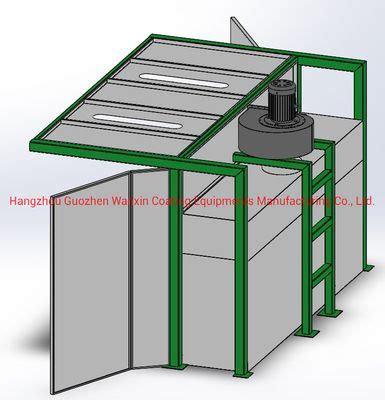 Walk In Spray Booth Folding Door Space Saving Explosion Proof China